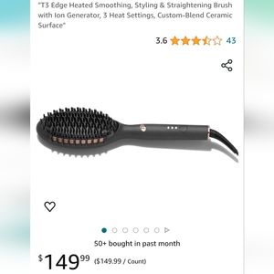 T3 heated straightening brush